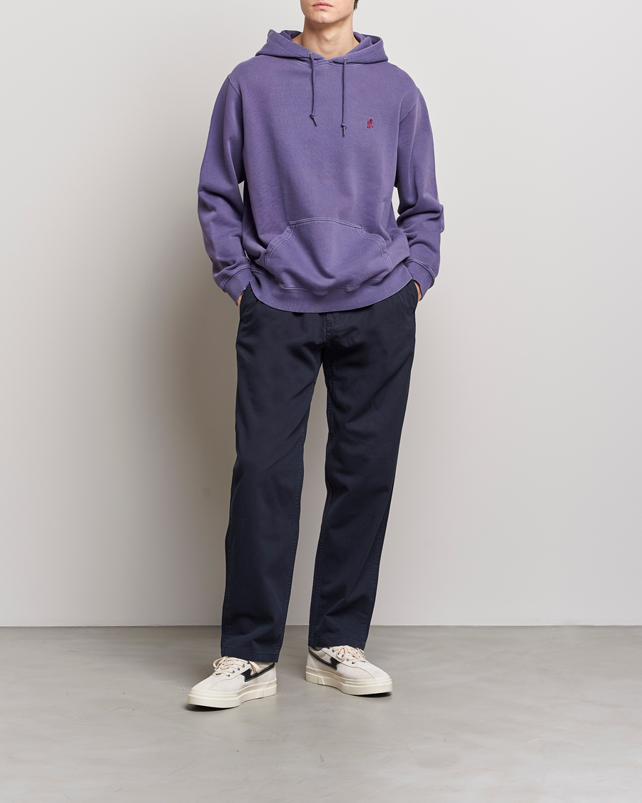 Heren | Truien | Gramicci | One Point Hooded Sweatshirt Purple Pigment