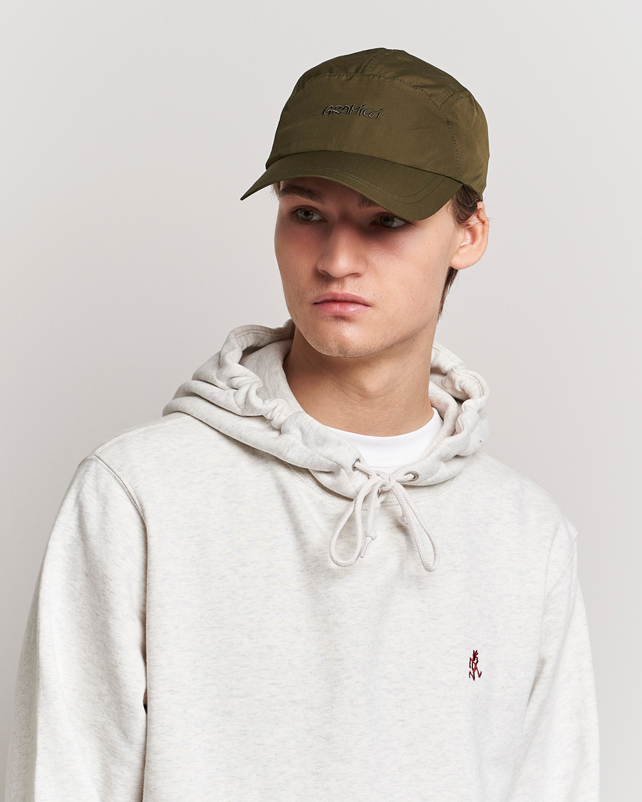 Heren | Gramicci Light Ripstop Strap Cap Olive | Gramicci | Light Ripstop Strap Cap Olive