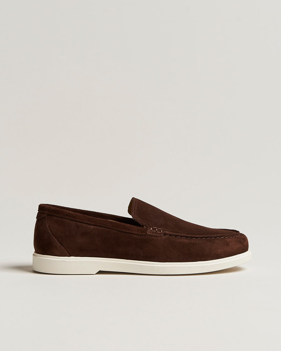 Heren | Instappers | Loake Shoemakers | Loake 1880 Tuscany Suede Loafer Chocolate