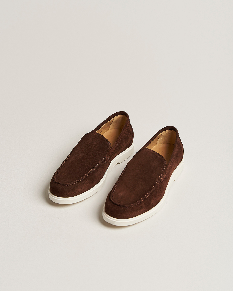 Heren | Suède schoenen | Loake 1880 | Tuscany Suede Loafer Chocolate