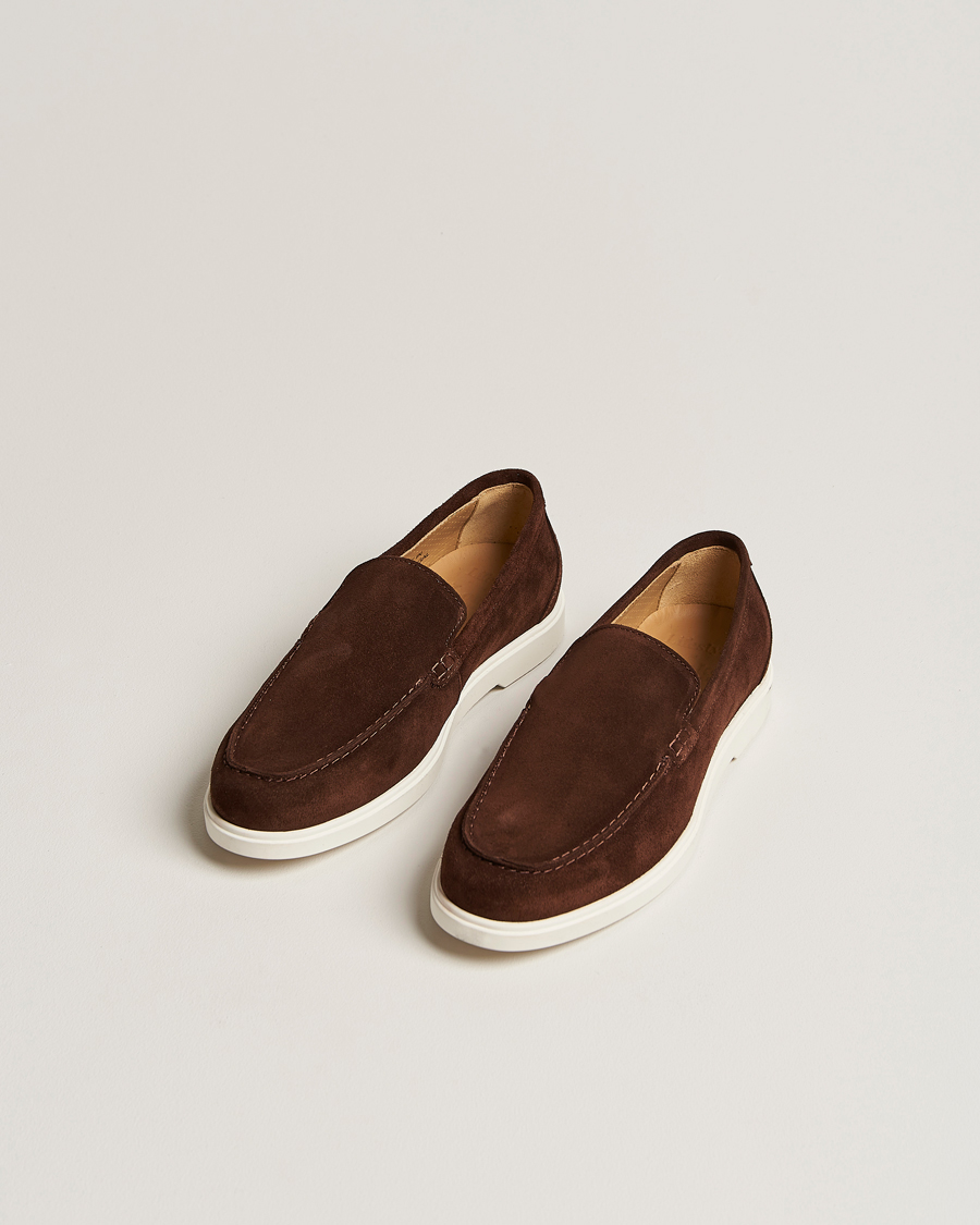 Heren | Instappers | Loake Shoemakers | Loake 1880 Tuscany Suede Loafer Chocolate