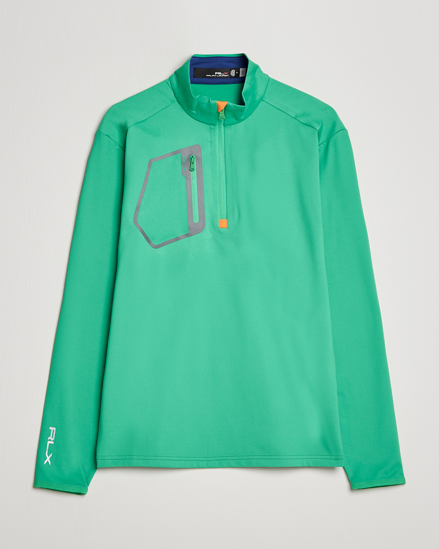 Heren | Truien | RLX Ralph Lauren | Luxury Jersey Half Zip Vineyard Green