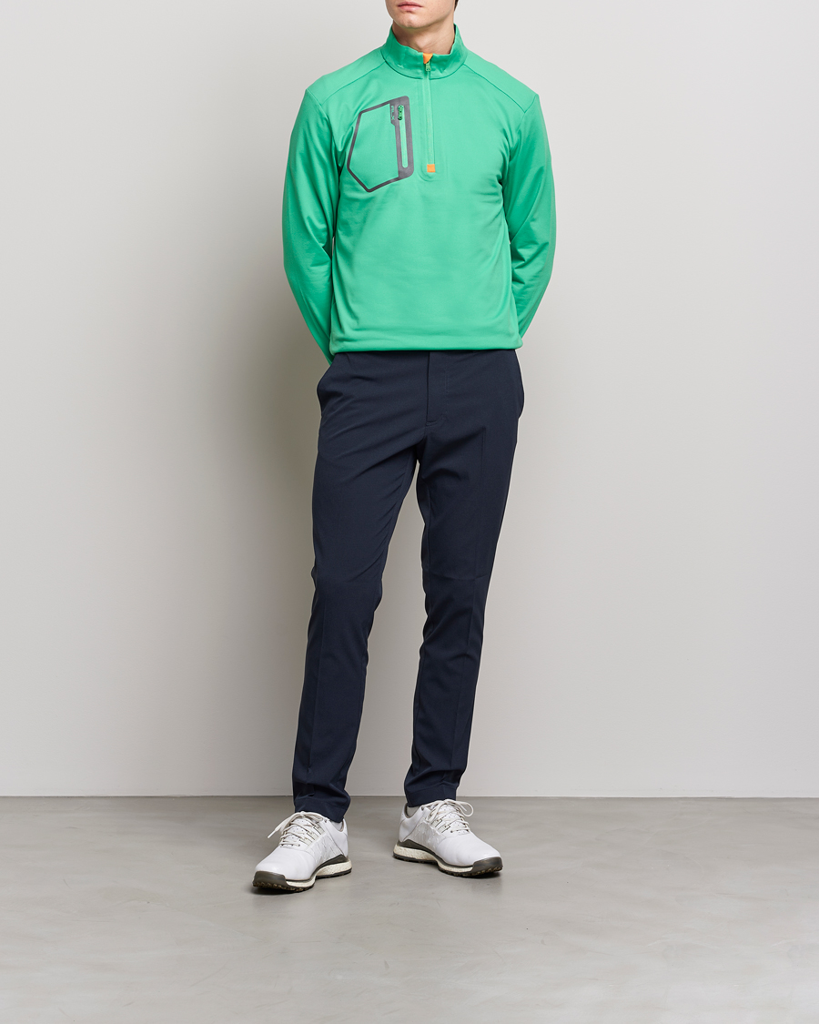 Heren | Truien | RLX Ralph Lauren | Luxury Jersey Half Zip Vineyard Green