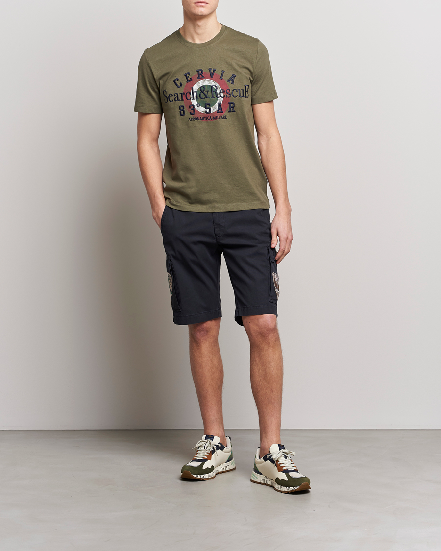 Heren | Korte broek | Aeronautica Militare | Bermuda Tasconato Shorts Navy