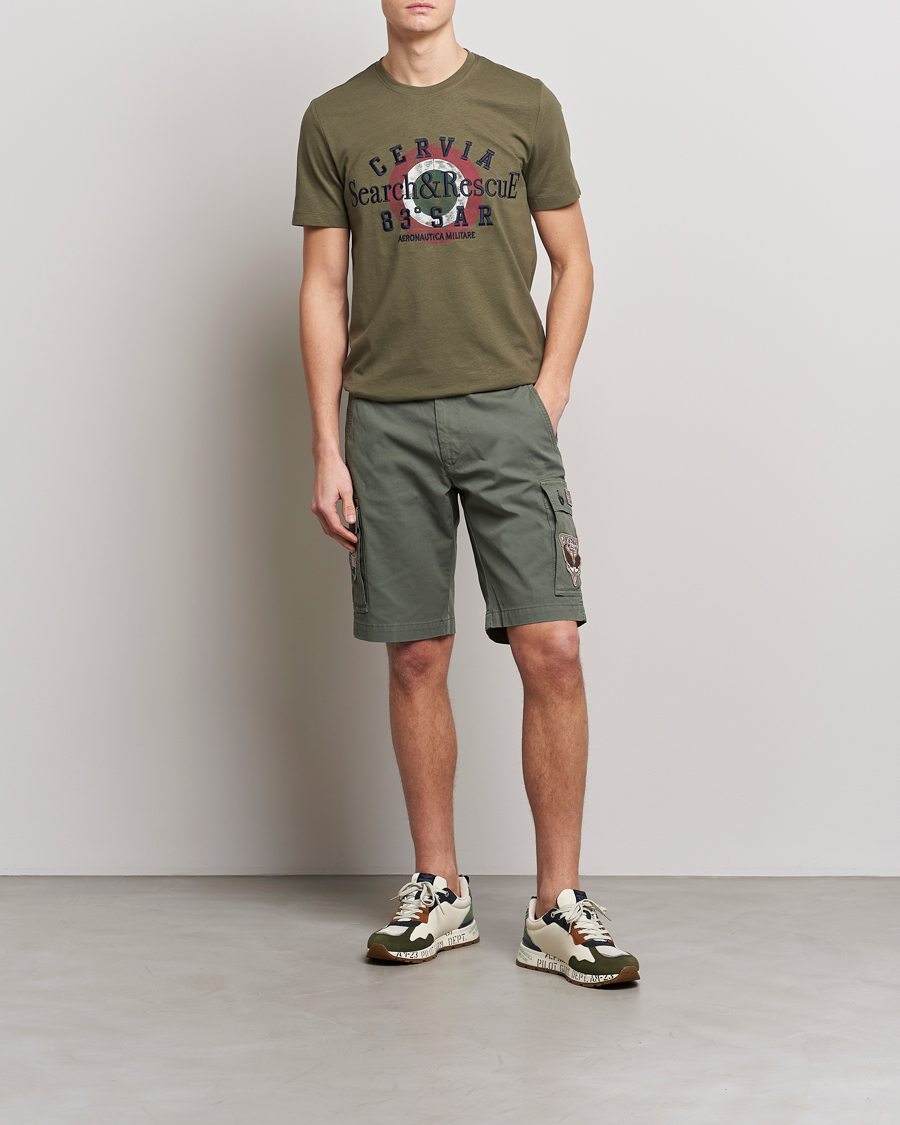 Heren | Korte broek | Aeronautica Militare | Bermuda Tasconato Shorts Green