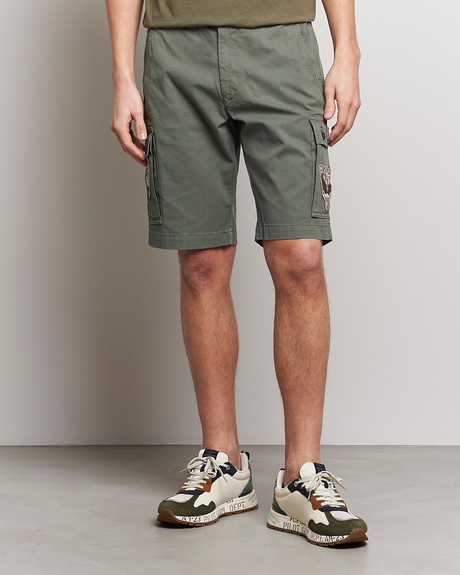 Heren | Korte broek | Aeronautica Militare | Bermuda Tasconato Shorts Green