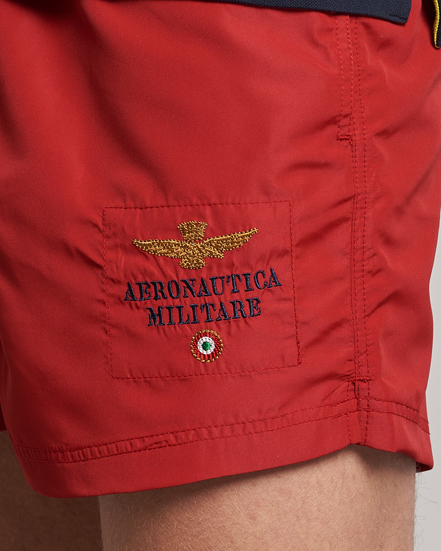 Heren | Zwembroek | Aeronautica Militare | Costume Swim Shorts Red