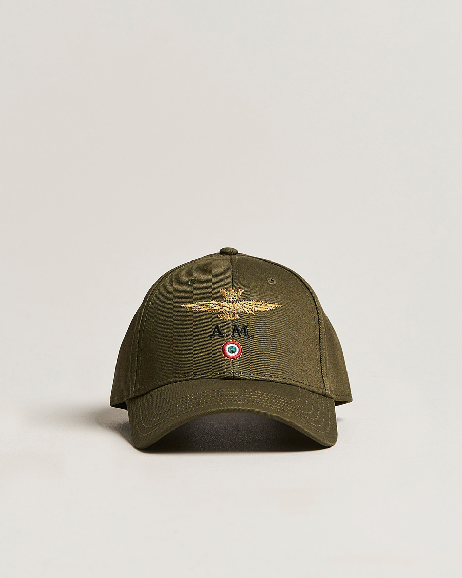 Heren | Aeronautica Militare Cotton Baseball Cap Green | Aeronautica Militare | Cotton Baseball Cap Green
