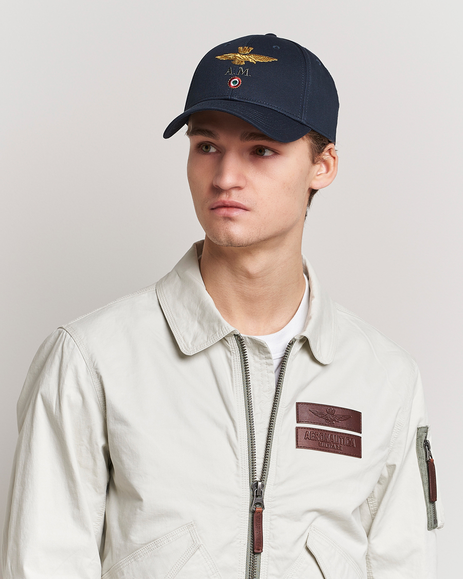 Heren | Aeronautica Militare Cotton Baseball Cap Navy | Aeronautica Militare | Cotton Baseball Cap Navy