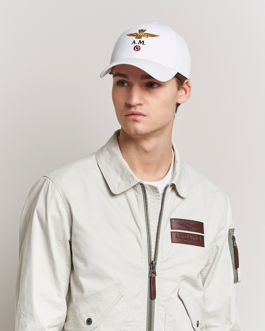 Heren |  | Aeronautica Militare | Cotton Baseball Cap Off White