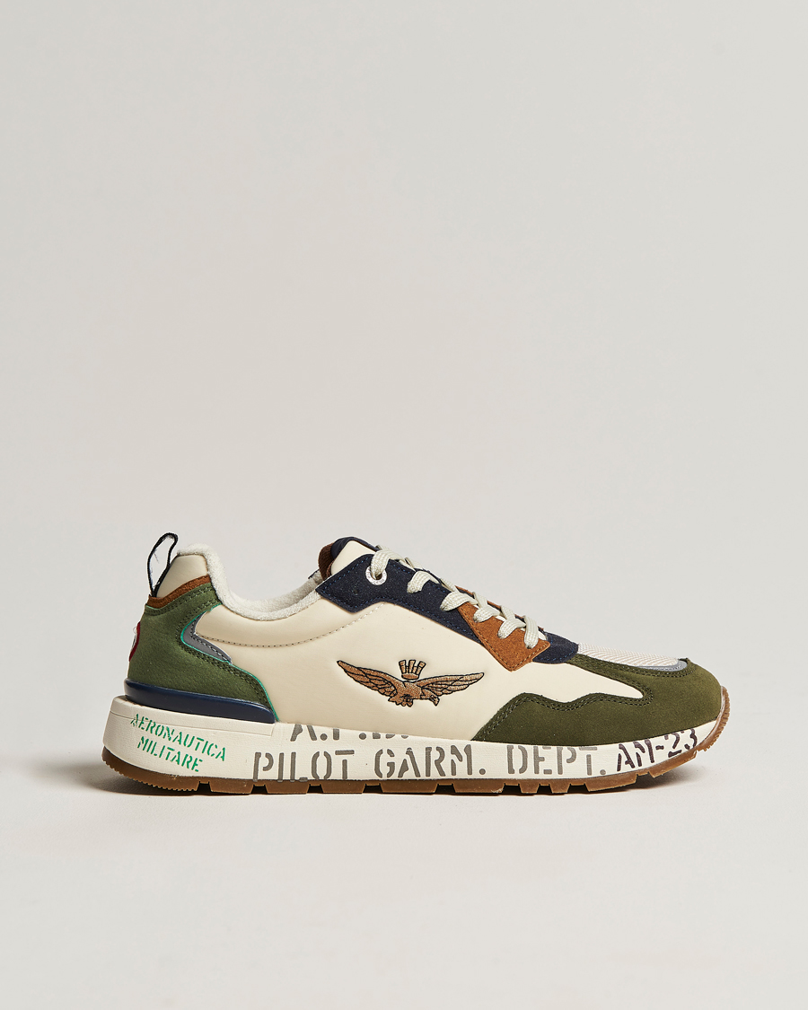 Heren | Aeronautica Militare Running Sneakers Light Green | Aeronautica Militare | Running Sneakers Light Green