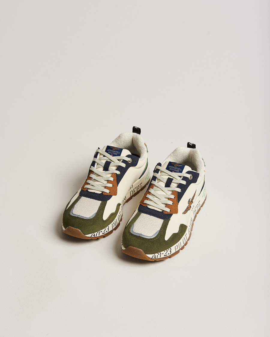 Heren | Aeronautica Militare Running Sneakers Light Green | Aeronautica Militare | Running Sneakers Light Green