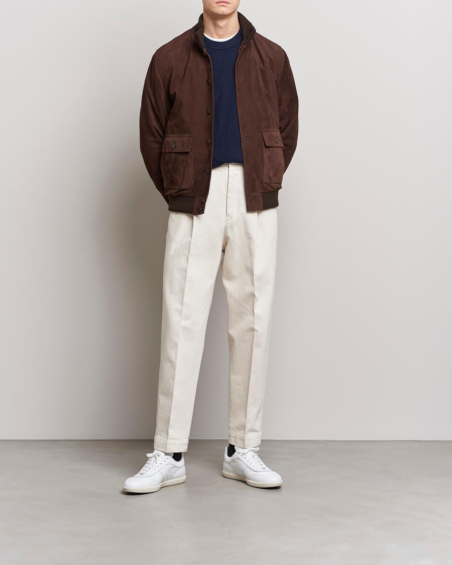Heren | Jassen | Valstar | Valstarino Suede Jacket Dark Brown
