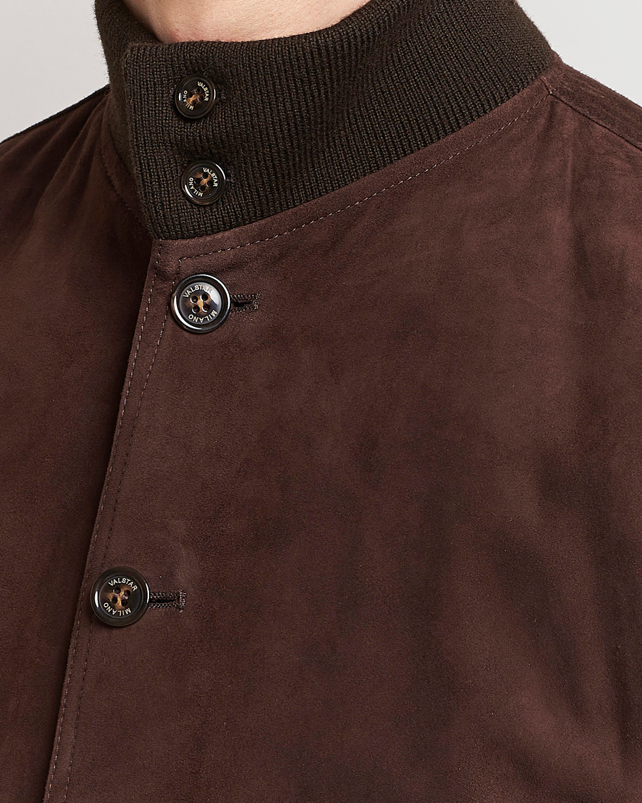 Heren | Jassen | Valstar | Valstarino Suede Jacket Dark Brown