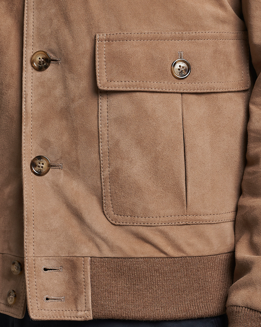 Heren | Jassen | Valstar | Valstarino Suede Jacket Light Beige