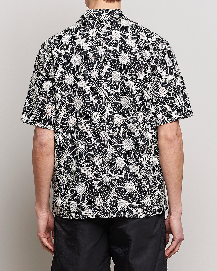 Heren | Overhemden | Sunflower | Cayo Floral Short Sleeve Shirt Black