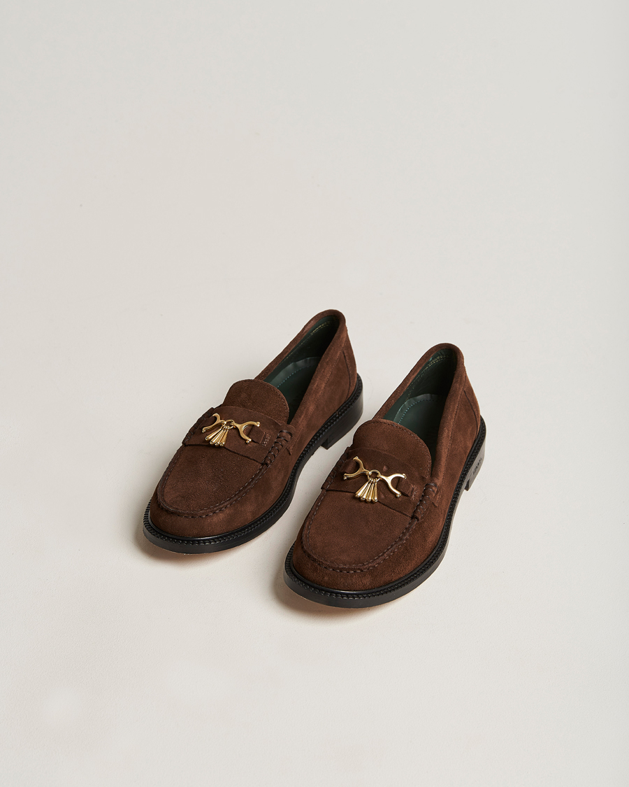 Heren | VINNY's Luxe Moccasin Loafer Dark Brown Suede | VINNY's | Luxe Moccasin Loafer Dark Brown Suede