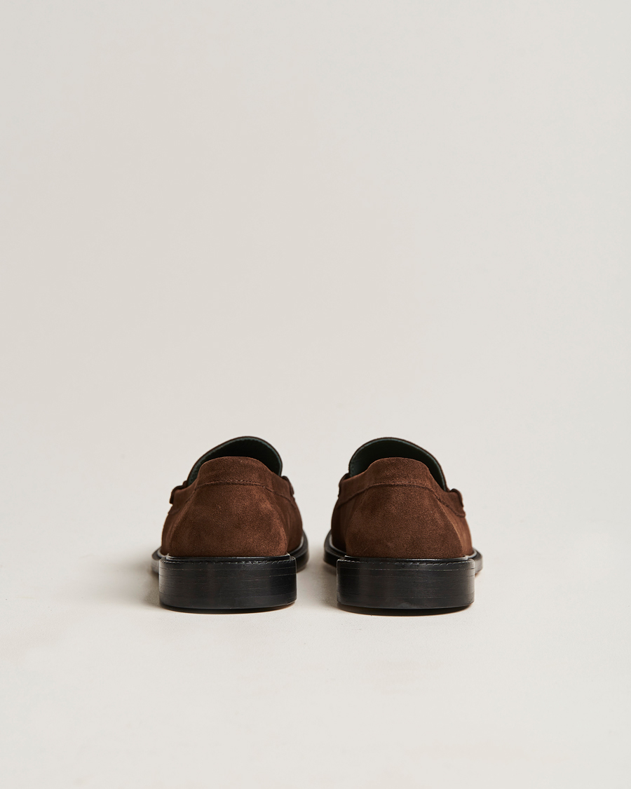 Heren | VINNY's Luxe Moccasin Loafer Dark Brown Suede | VINNY's | Luxe Moccasin Loafer Dark Brown Suede