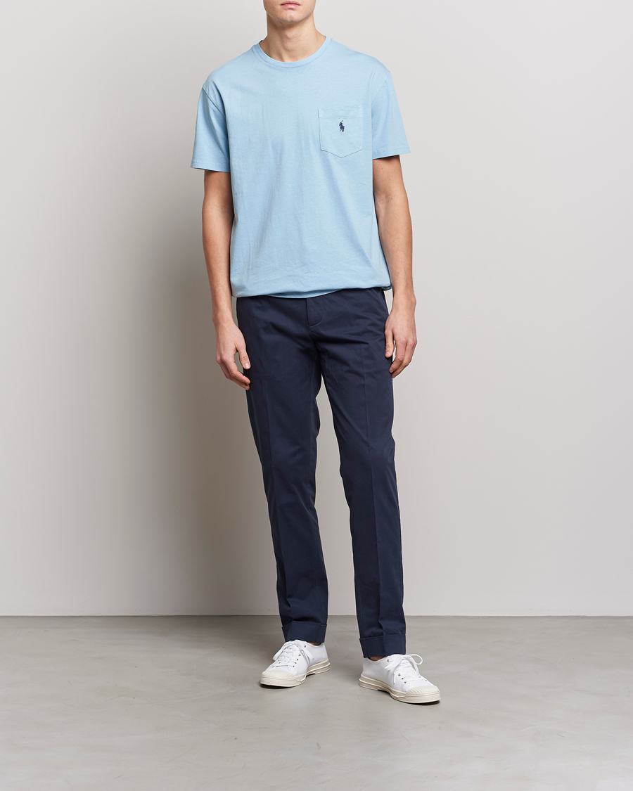 Heren | Broeken | Polo Ralph Lauren | Cotton Stretch Trousers Nautical Ink