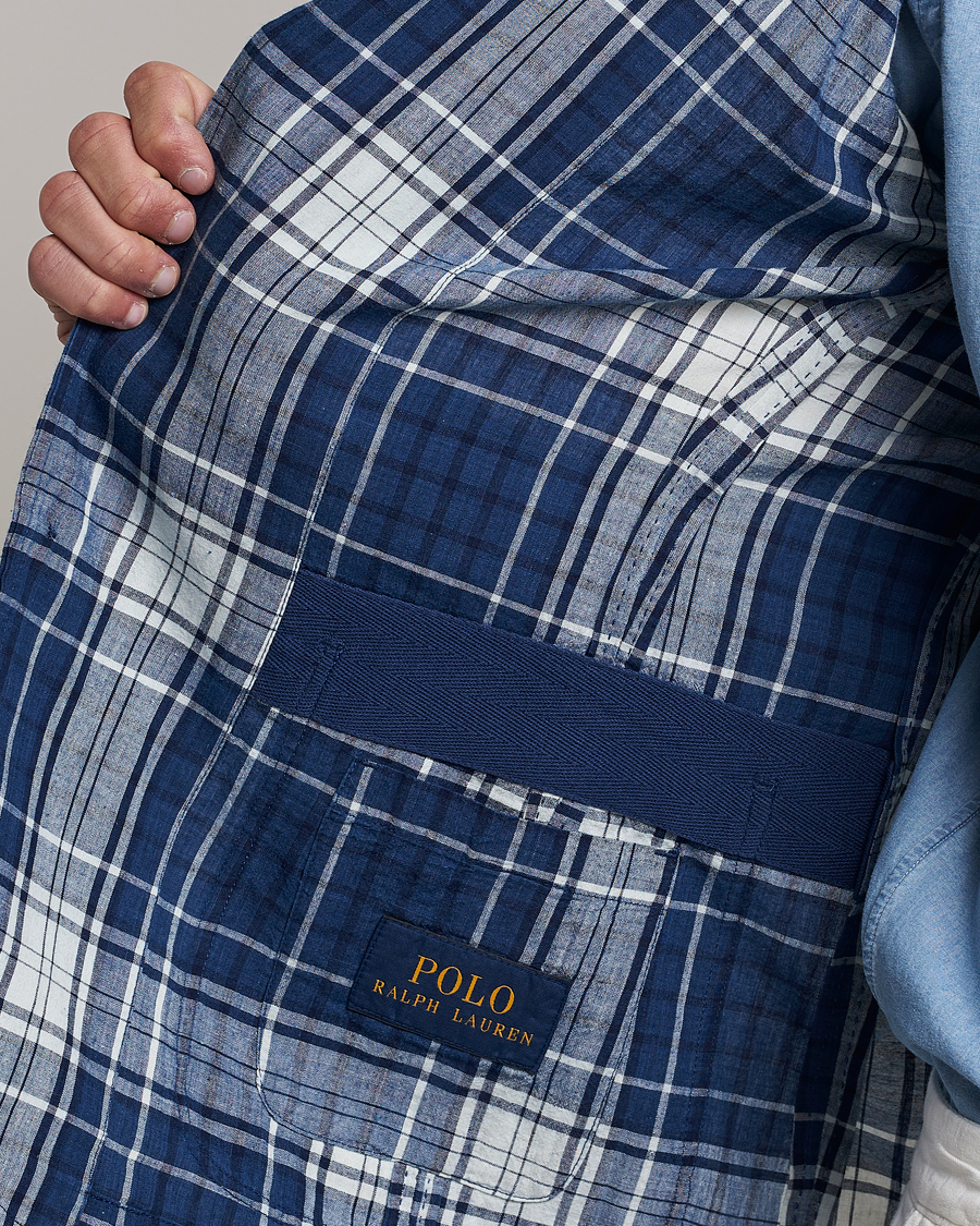 Heren | Blazers | Polo Ralph Lauren | Madras Indigo Checked Sportcoat Blue Multi
