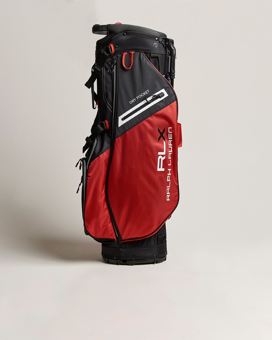 Heren | RLX Ralph Lauren Stand Golf Bag Black/Red | RLX Ralph Lauren | Stand Golf Bag Black/Red