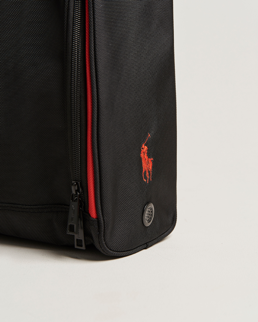 Heren | RLX Ralph Lauren Golf Shoe Bag Black/Red | RLX Ralph Lauren | Golf Shoe Bag Black/Red