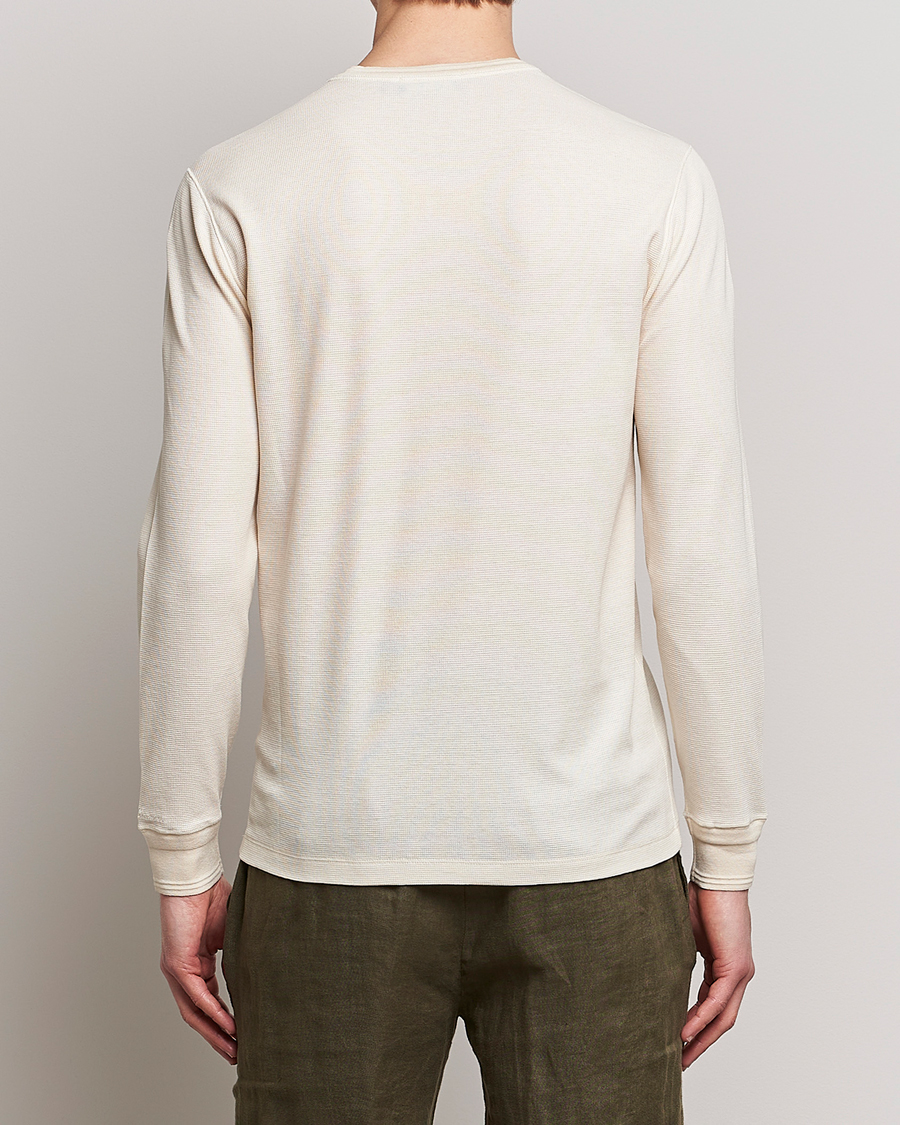 Heren | Truien | Ralph Lauren Purple Label | Cotton/Silk Henley Cream