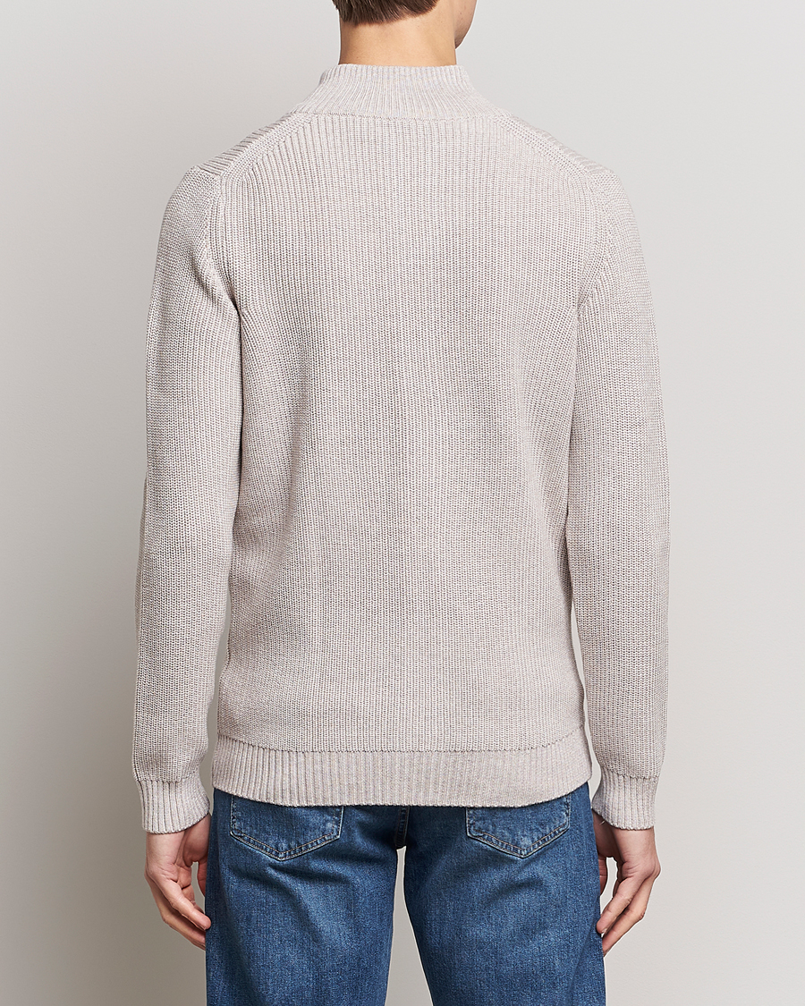 Heren | Truien | Stenströms | Heavy Merino Cardigan Beige
