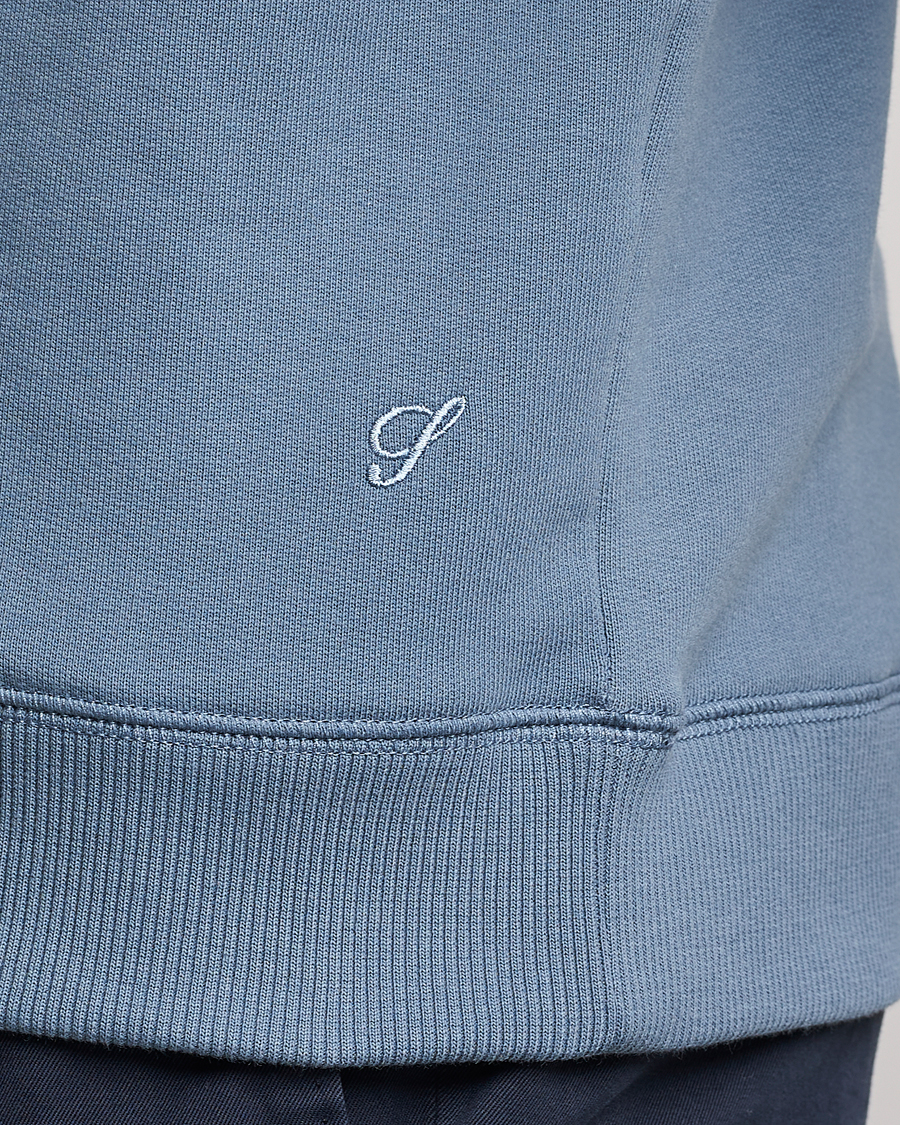 Heren | Truien | Stenströms | Cotton Collage Crew Neck Blue