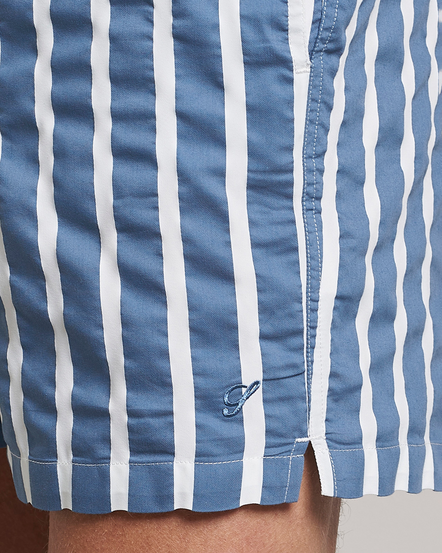 Heren | Zwembroek | Stenströms | Riviera Bold Striped Swim Shorts Blue
