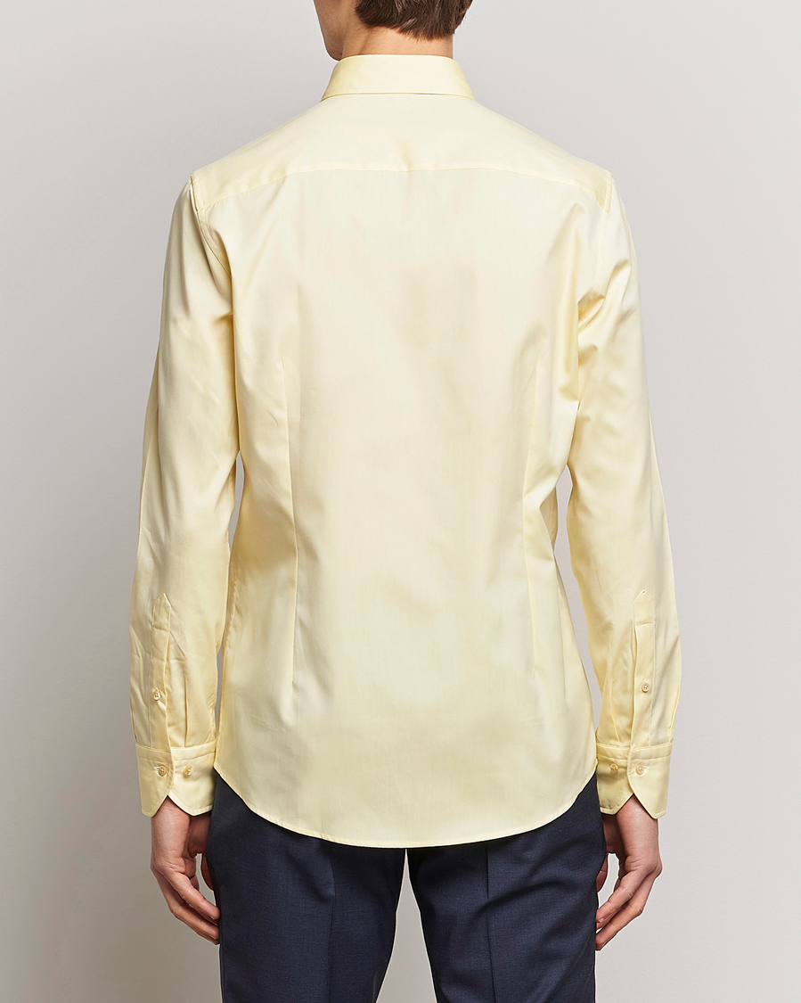 Heren | Overhemden | Stenströms | Slimline Button Down Pinpoint Oxford Shirt Yellow