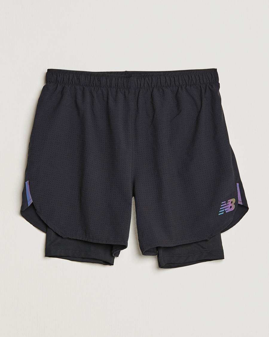 Heren | Korte broek | New Balance Running | Q Speed 2 in 1 Shorts Black