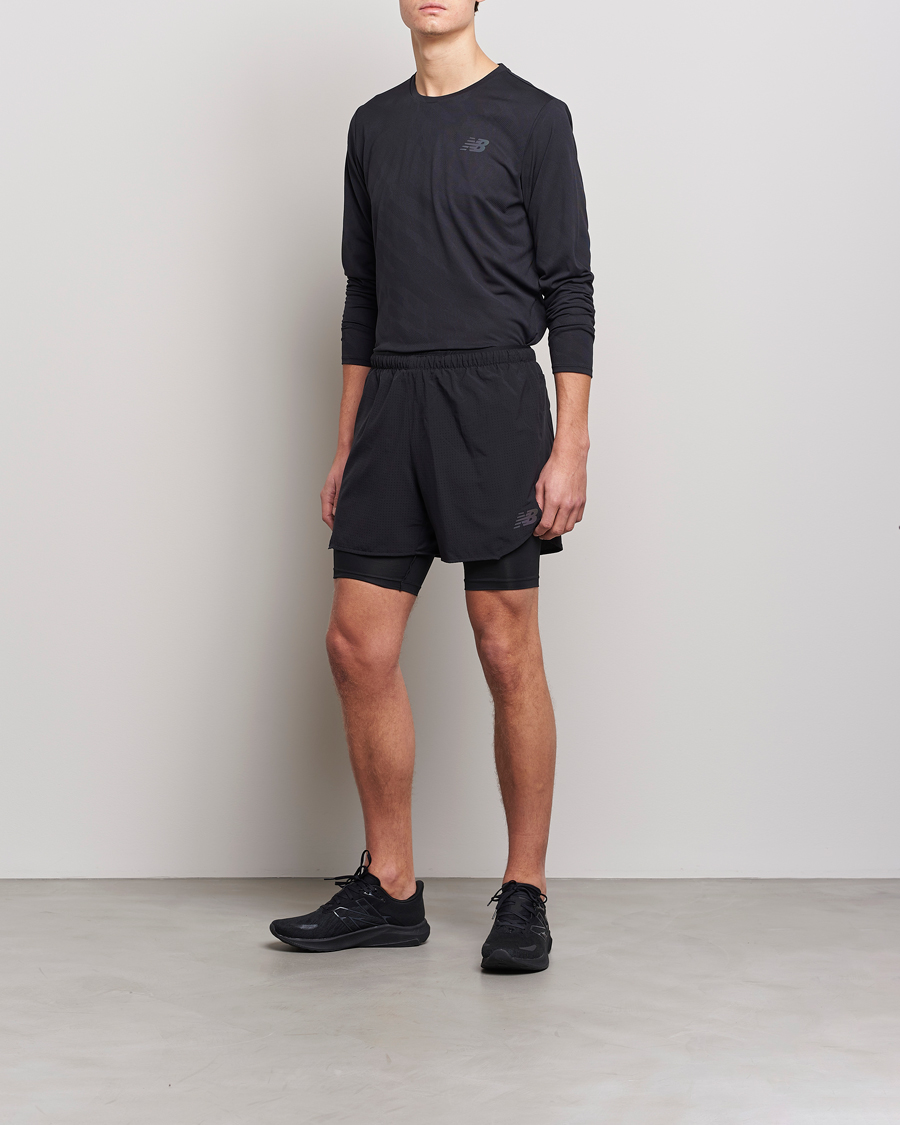 Heren | Korte broek | New Balance Running | Q Speed 2 in 1 Shorts Black