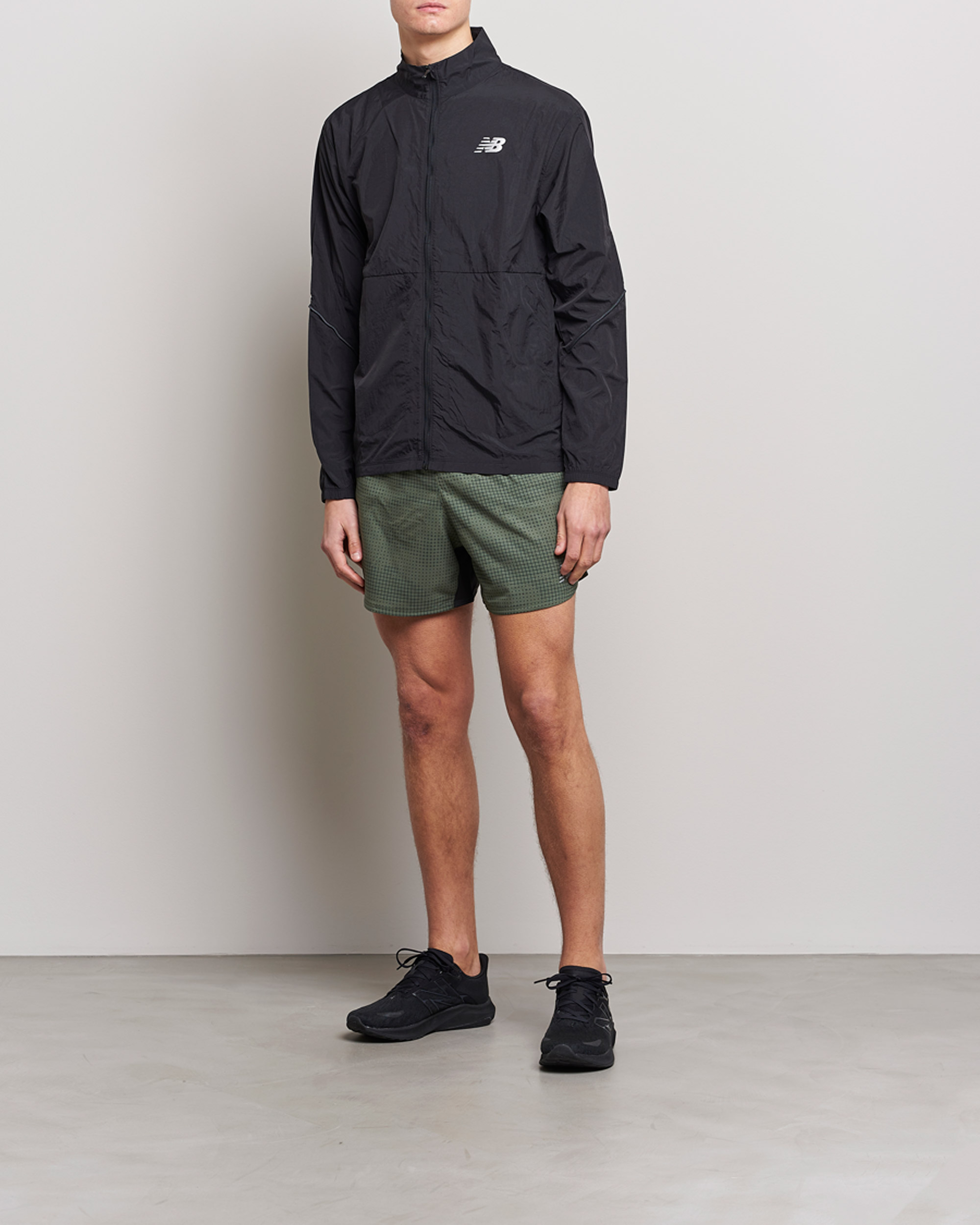 Heren | Korte broek | New Balance Running | Impact Run 5 Inch Shorts Deep Olive