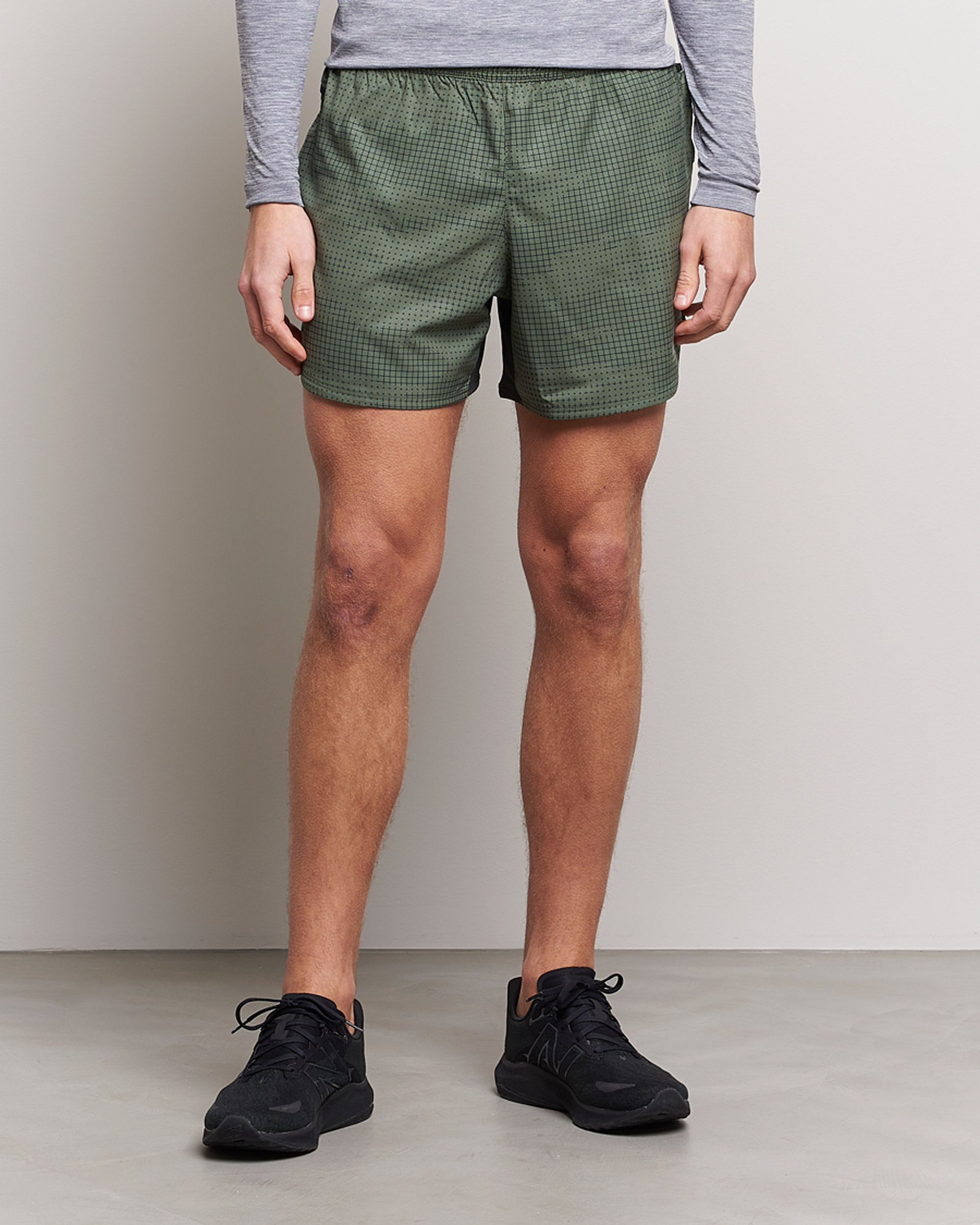 Heren | Korte broek | New Balance Running | Impact Run 5 Inch Shorts Deep Olive