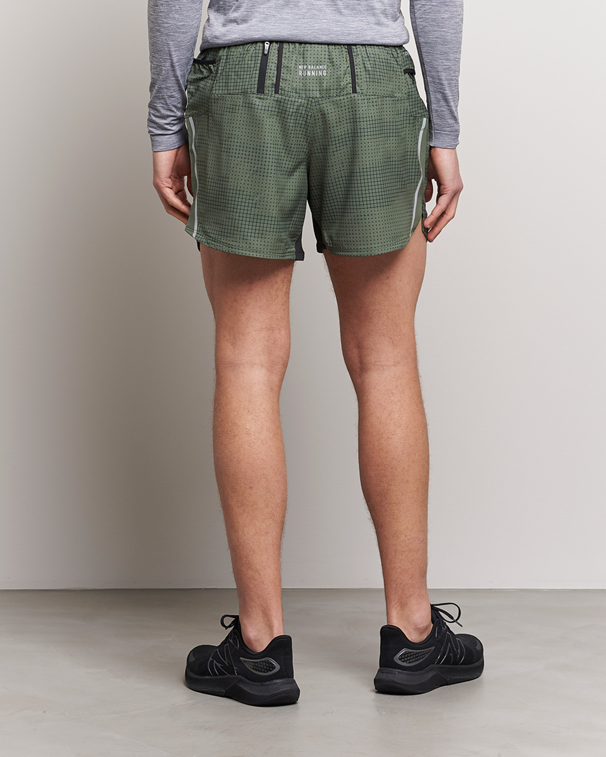 Heren | Korte broek | New Balance Running | Impact Run 5 Inch Shorts Deep Olive