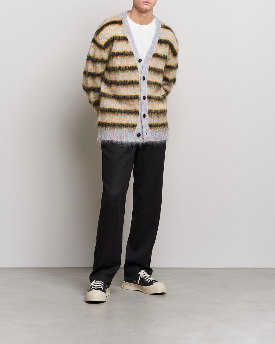Heren | Truien | Marni | Striped Mohair Cardigan Multicolor