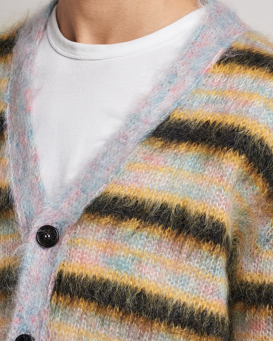 Heren | Truien | Marni | Striped Mohair Cardigan Multicolor