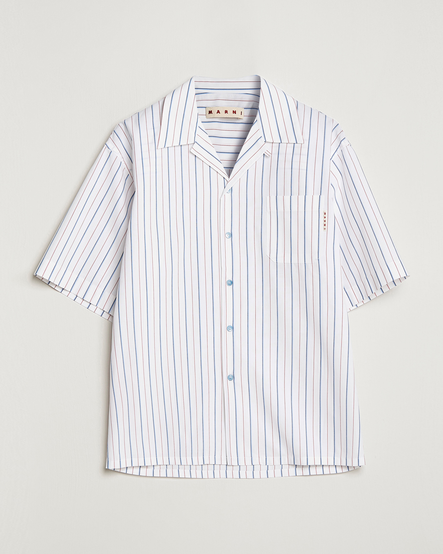 Heren | Overhemden | Marni | Striped Bowling Shirt Lily White