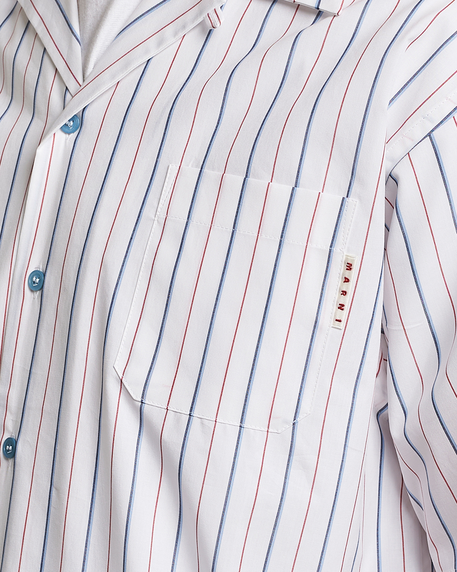 Heren | Overhemden | Marni | Striped Bowling Shirt Lily White