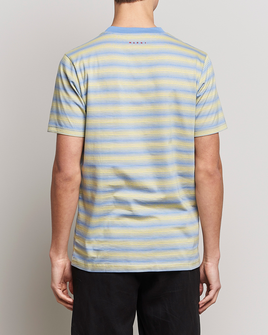 Heren | T-shirts | Marni | 3-Pack Block Stripe T-Shirt Citrine