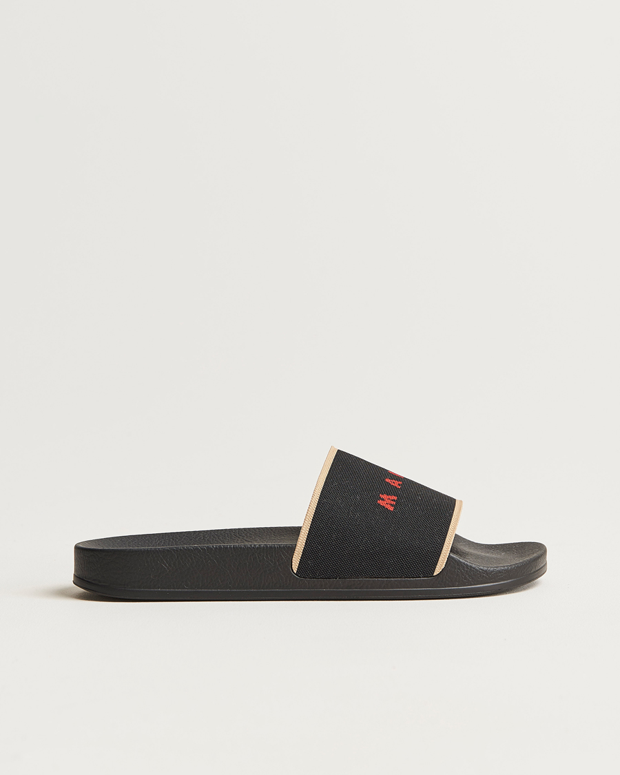 Heren | Marni Rubber Slides Black | Marni | Rubber Slides Black