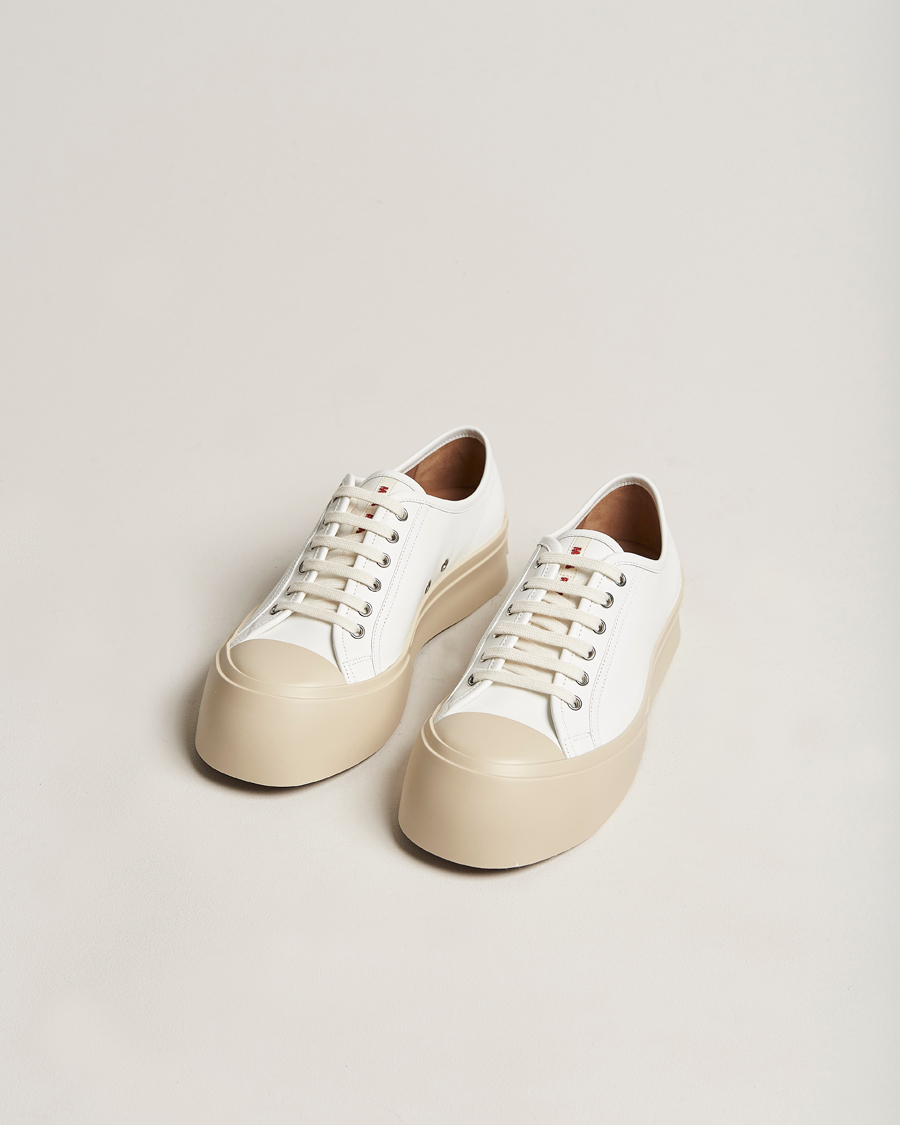 Heren | Marni Pablo Leather Sneakers Lily White | Marni | Pablo Leather Sneakers Lily White