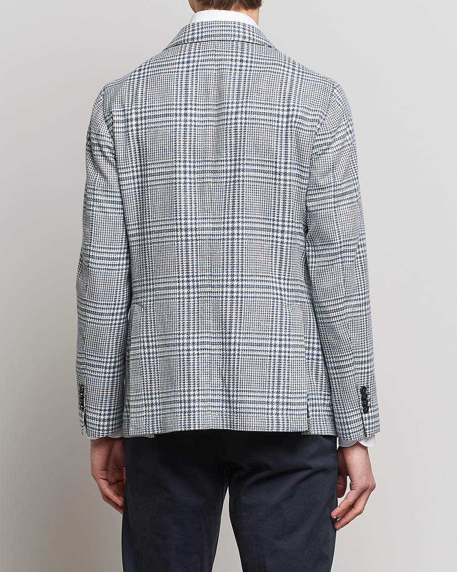 Heren | Blazers | L.B.M. 1911 | Jack Regular Fit Houndstooth Checked Blazer Blue