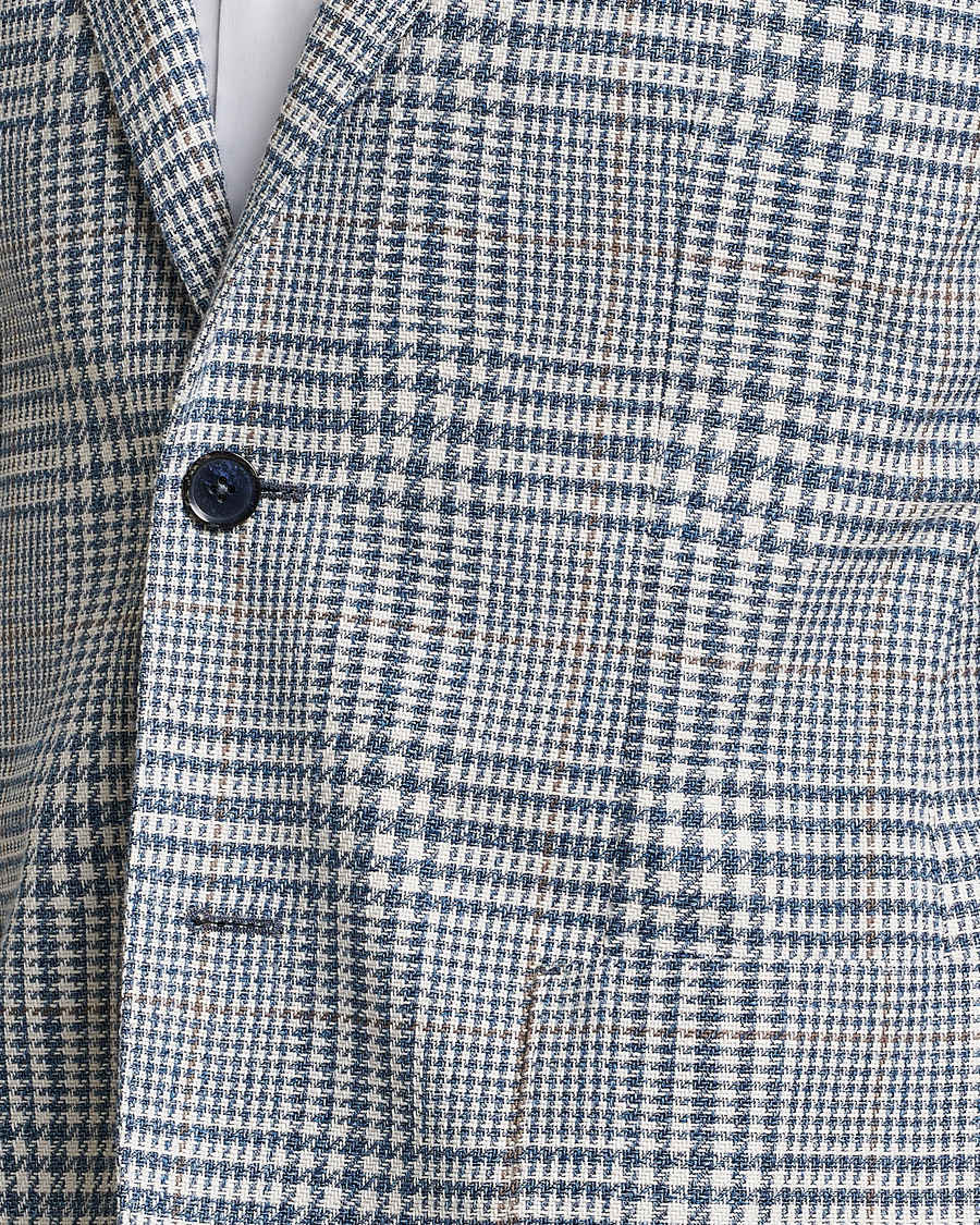 Heren | Blazers | L.B.M. 1911 | Jack Regular Fit Houndstooth Checked Blazer Blue