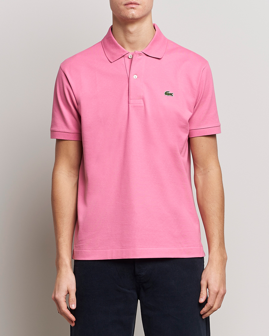 Heren | Poloshirts met korte mouwen | Lacoste | Original Polo Piké Reseda Pink