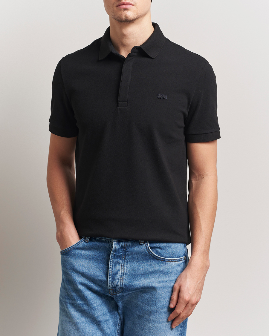 Heren | Polo's | Lacoste | Paris Polo Piké Black