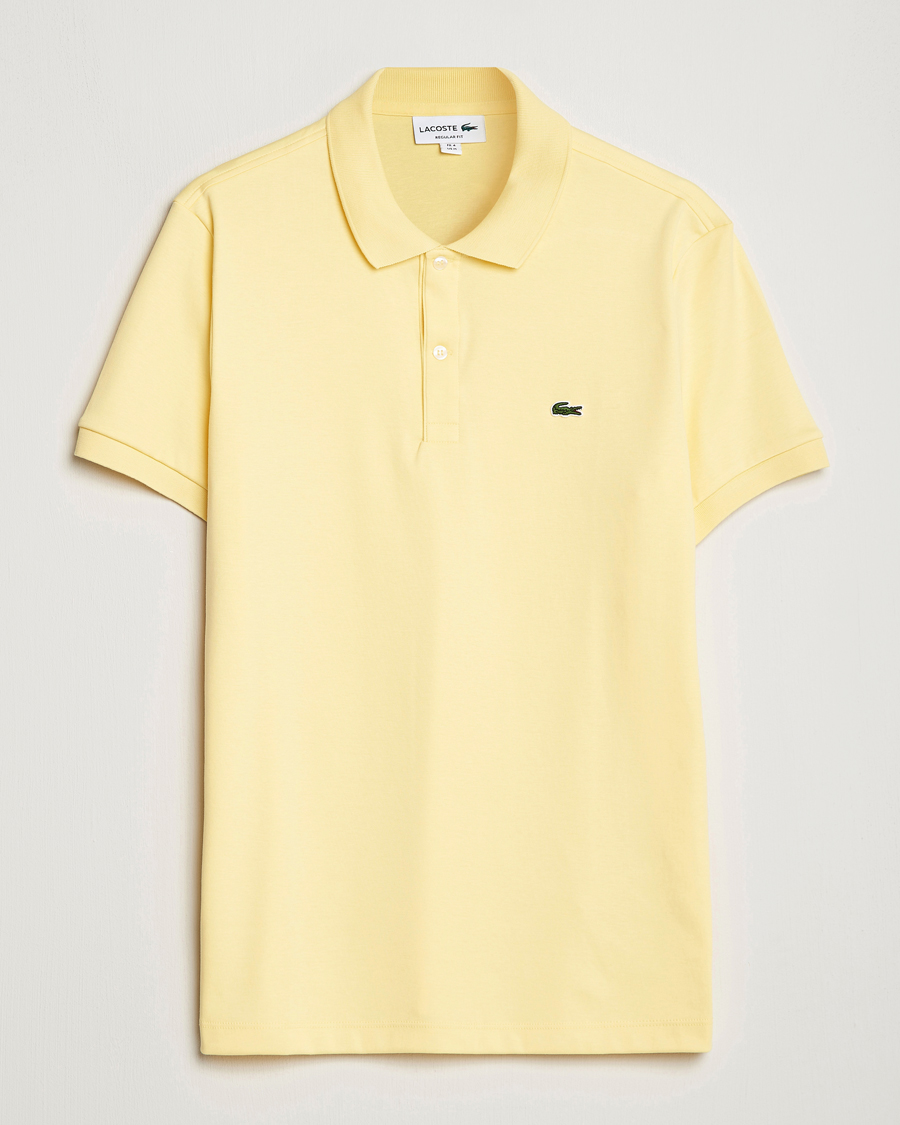 Heren | Polo's | Lacoste | Pima Interlock Piké Yellow