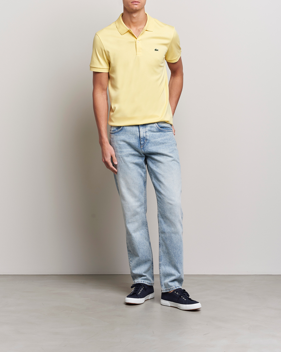 Heren | Polo's | Lacoste | Pima Interlock Piké Yellow