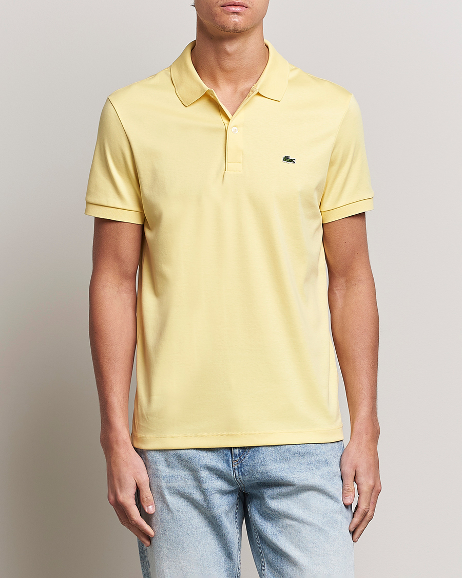 Heren | Polo's | Lacoste | Pima Interlock Piké Yellow